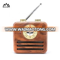 Wireless Wooden Speaker Portable Am Fm bluetooth Radio