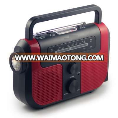 Dynamo hand-crank Portable Radio with muti function